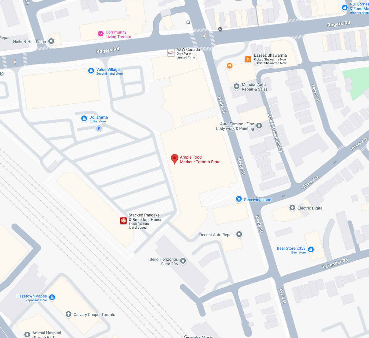Toronto York Store location map